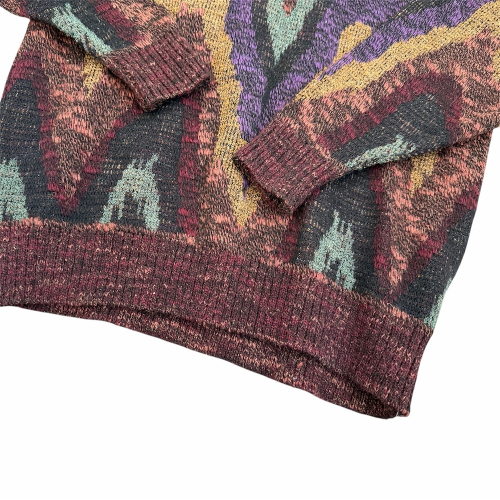 Multicolor Zigzag Pattern Men’s Sweater - image 3